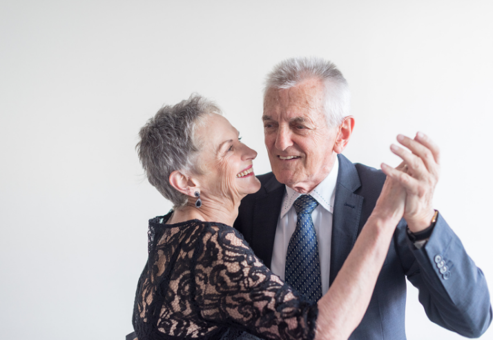 Older Couple Healthy Dancing