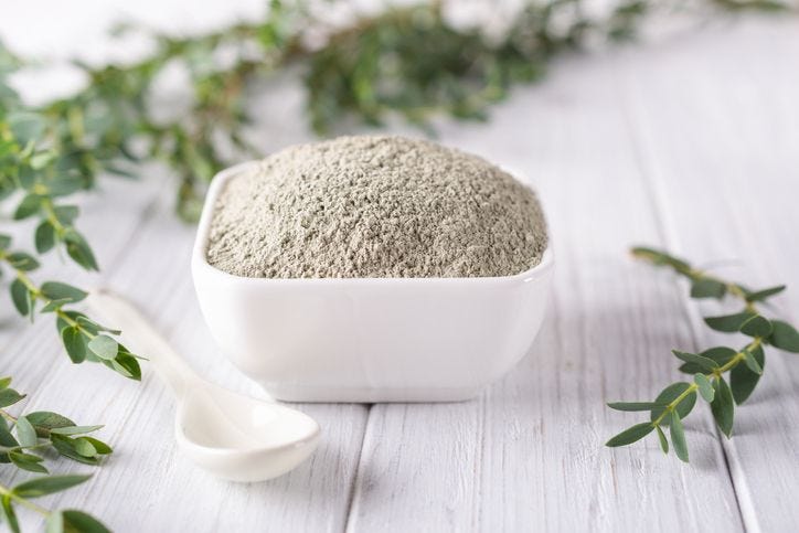 What is the solution to removing pesticides, aflatoxins, endotoxins, and glyphosate from your diet? The superior detoxifier: Calcium Bentonite Clay