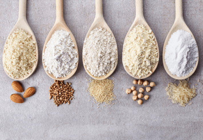 Different Types of Gluten in Spoons